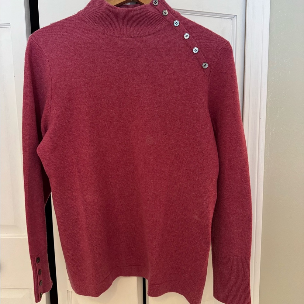 Charter Club Rose Color Mockneck Sweater